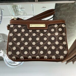 Nine West Polka Dot Wristlet/Change Purse
